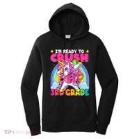 Crush 3rd Grade Dabbing Unicorn Back To School Girl Gift Women's Hoodie thumb 0