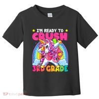 Crush 3rd Grade Dabbing Unicorn Back To School Girl Gift Toddler T-Shirt thumb 0