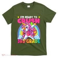 Crush 3rd Grade Dabbing Unicorn Back To School Girl Gift T-Shirt thumb 0