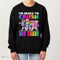 Crush 3rd Grade Dabbing Unicorn Back To School Backpack Girl Women's Sweatshirt thumb 0