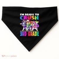 Crush 3rd Grade Dabbing Unicorn Back To School Backpack Girl USA-Made Doggie Bandana thumb 0