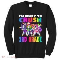 Crush 3rd Grade Dabbing Unicorn Back To School Backpack Girl Sweatshirt thumb 0