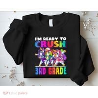 Crush 3rd Grade Dabbing Unicorn Back To School Backpack Girl Sweatshirt thumb 2