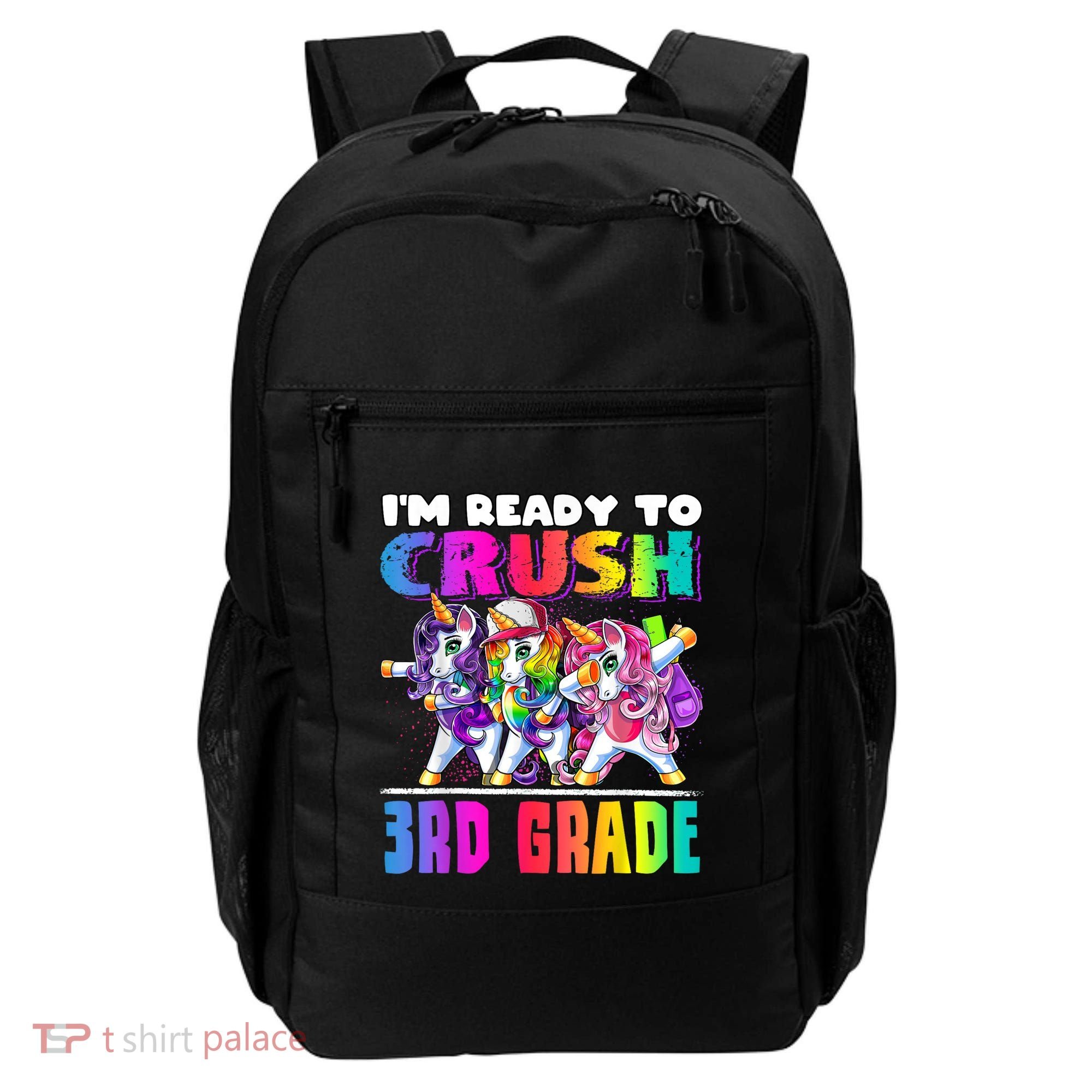 Crush 3rd Grade Dabbing Unicorn Back To School Backpack Girl Backpack