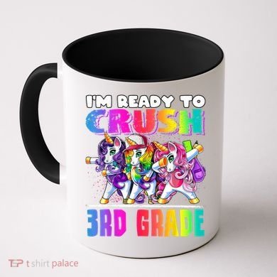 Crush 3rd Grade Dabbing Unicorn Back To School Backpack Girl Coffee Mug