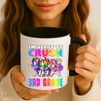 Crush 3rd Grade Dabbing Unicorn Back To School Backpack Girl Coffee Mug thumb 3