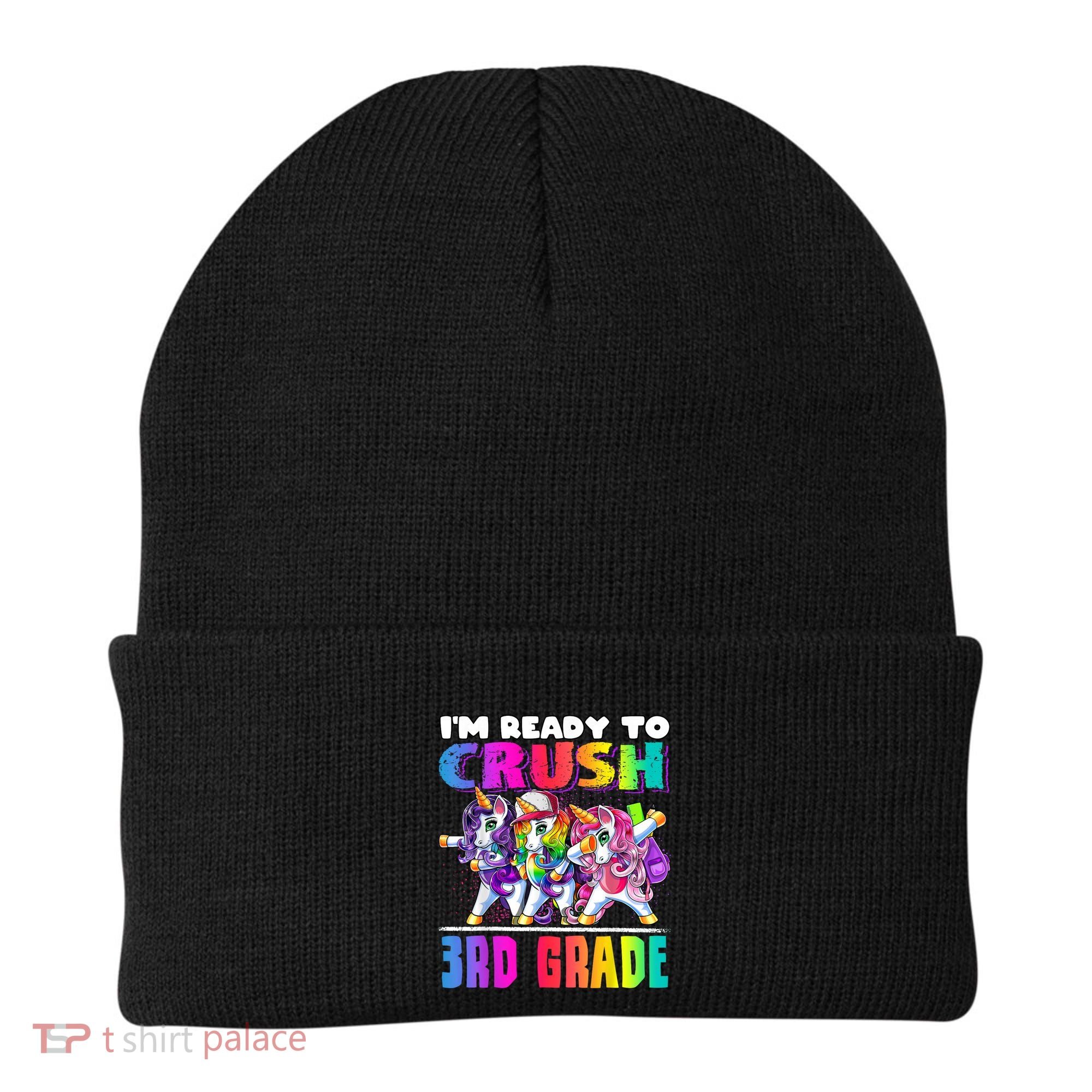 Crush 3rd Grade Dabbing Unicorn Back To School Backpack Girl Beanie