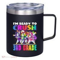 Crush 3rd Grade Dabbing Unicorn Back To School Backpack Girl 12oz Stainless Steel Coffee Mug thumb 0