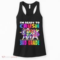 Crush 3rd Grade Dabbing Unicorn Back To School Backpack Girl Women's Tank Top thumb 0