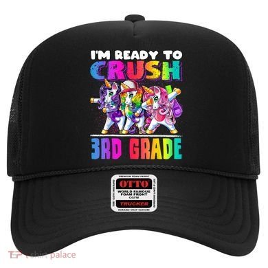 Crush 3rd Grade Dabbing Unicorn Back To School Backpack Girl Hat