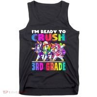 Crush 3rd Grade Dabbing Unicorn Back To School Backpack Girl Tank Top thumb 0