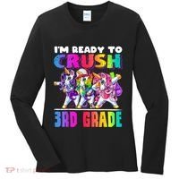 Crush 3rd Grade Dabbing Unicorn Back To School Backpack Girl Women's Long Sleeve Shirt thumb 0