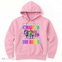Crush 3rd Grade Dabbing Unicorn Back To School Backpack Girl Hoodie thumb 0