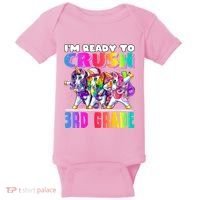 Crush 3rd Grade Dabbing Unicorn Back To School Backpack Girl Baby Bodysuit thumb 0
