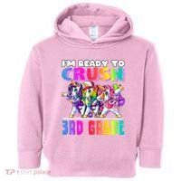 Crush 3rd Grade Dabbing Unicorn Back To School Backpack Girl Toddler Hoodie thumb 0