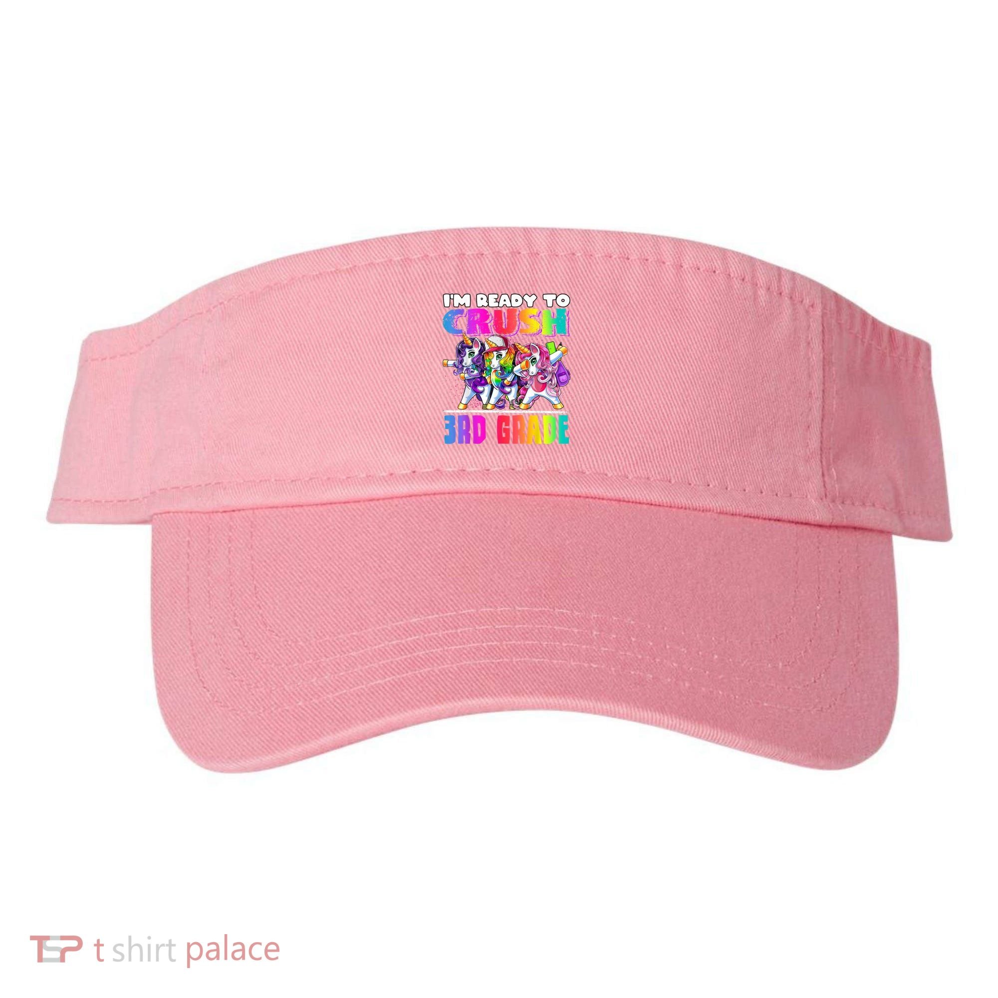 Crush 3rd Grade Dabbing Unicorn Back To School Backpack Girl Visor