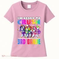 Crush 3rd Grade Dabbing Unicorn Back To School Backpack Girl Women's T-Shirt thumb 0