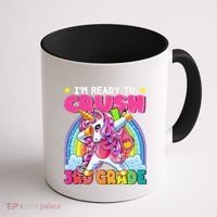 Crush 3rd Grade Dabbing Unicorn Back To School Gift Coffee Mug thumb 1