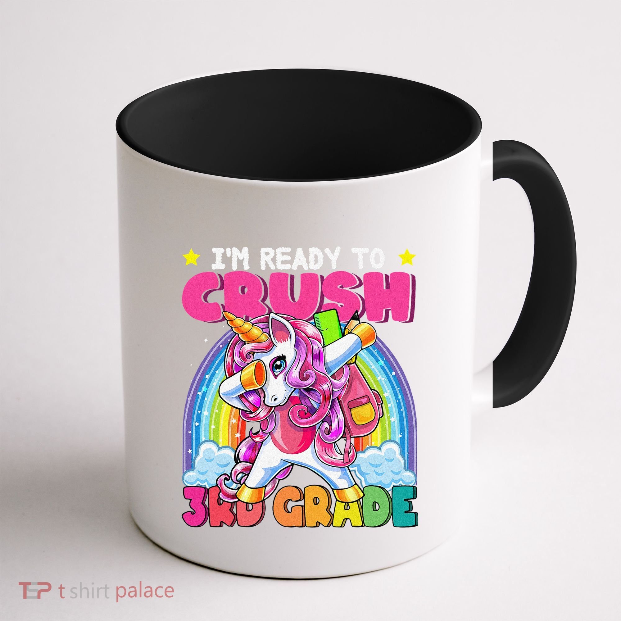 Crush 3rd Grade Dabbing Unicorn Back To School Gift Coffee Mug