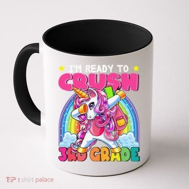 Crush 3rd Grade Dabbing Unicorn Back To School Gift Coffee Mug