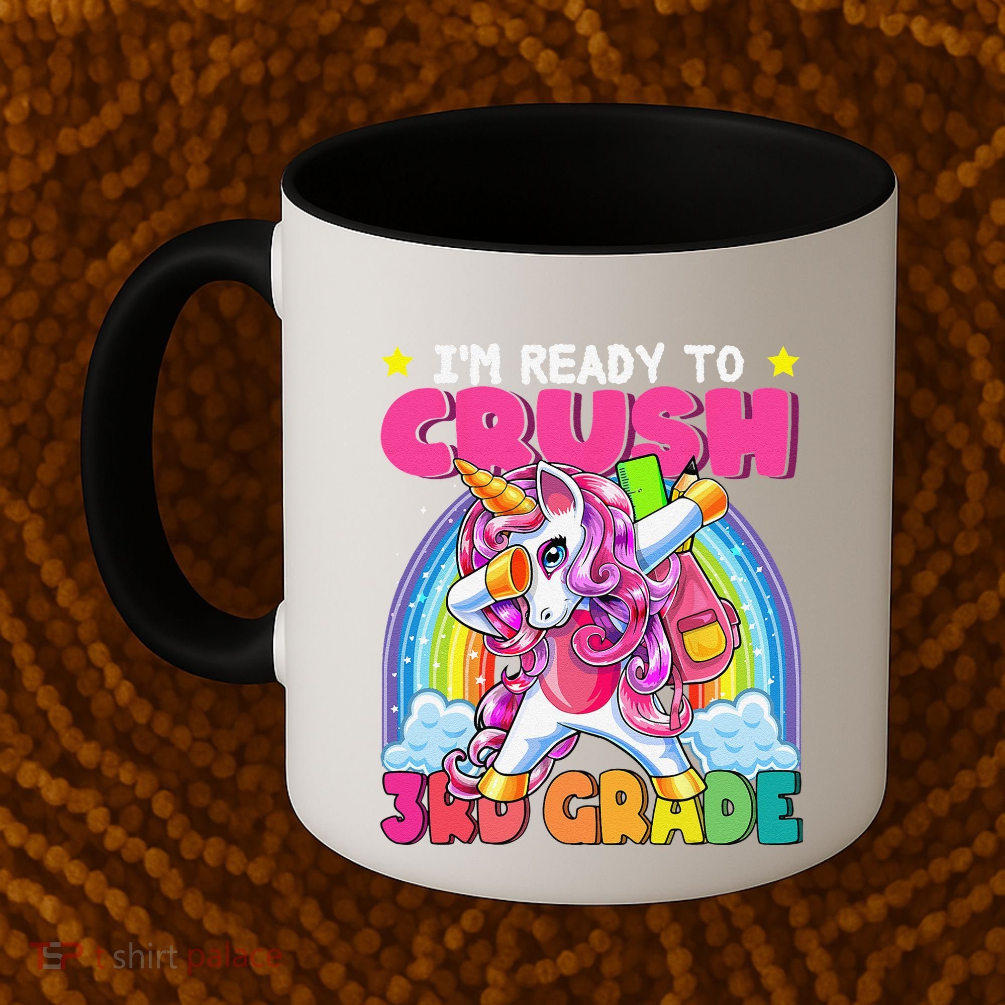 Crush 3rd Grade Dabbing Unicorn Back To School Gift Coffee Mug
