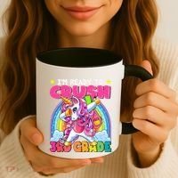 Crush 3rd Grade Dabbing Unicorn Back To School Gift Coffee Mug thumb 3