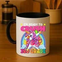 Crush 3rd Grade Dabbing Unicorn Back To School Gift Coffee Mug thumb 4