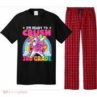 Crush 3rd Grade Dabbing Unicorn Back To School Gift Pajama Set thumb 0