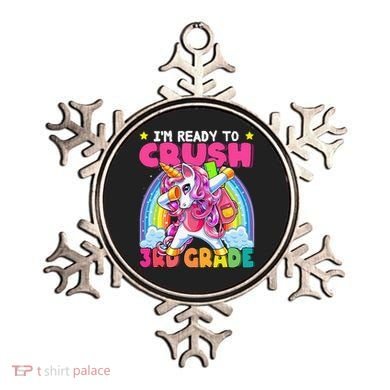 Crush 3rd Grade Dabbing Unicorn Back To School Gift Ornament