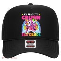 Crush 3rd Grade Dabbing Unicorn Back To School Gift Hat thumb 0