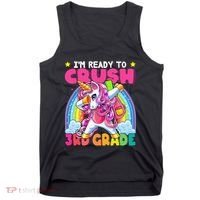 Crush 3rd Grade Dabbing Unicorn Back To School Gift Tank Top thumb 0