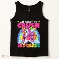 Crush 3rd Grade Dabbing Unicorn Back To School Gift Tank Top thumb 2