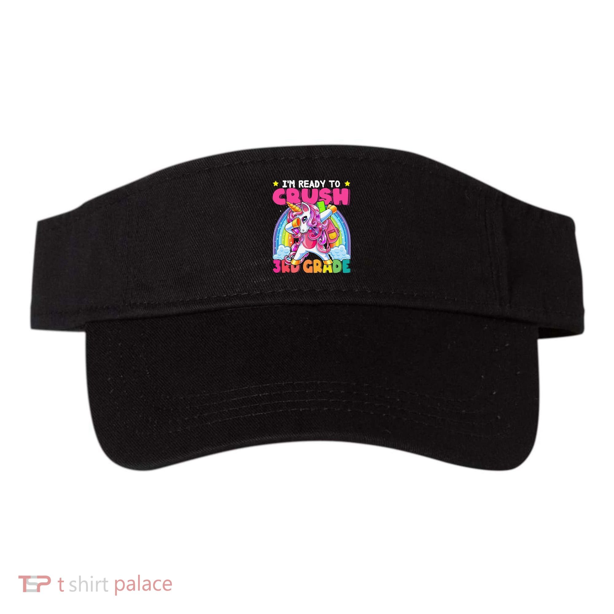 Crush 3rd Grade Dabbing Unicorn Back To School Gift Visor