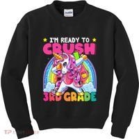 Crush 3rd Grade Dabbing Unicorn Back To School Gift Kids Sweatshirt thumb 0