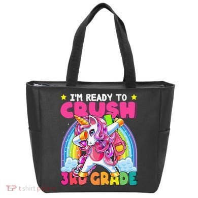 Crush 3rd Grade Dabbing Unicorn Back To School Gift Tote Bag