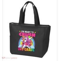 Crush 3rd Grade Dabbing Unicorn Back To School Gift Tote Bag thumb 3
