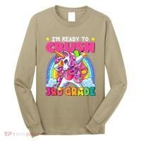 Crush 3rd Grade Dabbing Unicorn Back To School Gift Long Sleeve Shirt thumb 0