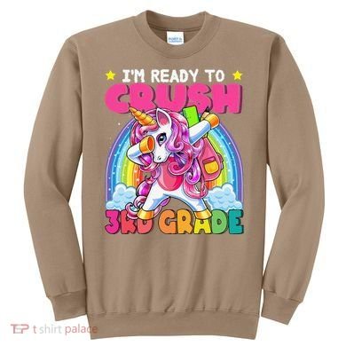Crush 3rd Grade Dabbing Unicorn Back To School Gift Sweatshirt