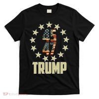 Classic 45 47 Trump American Flag T-Shirt thumb 0