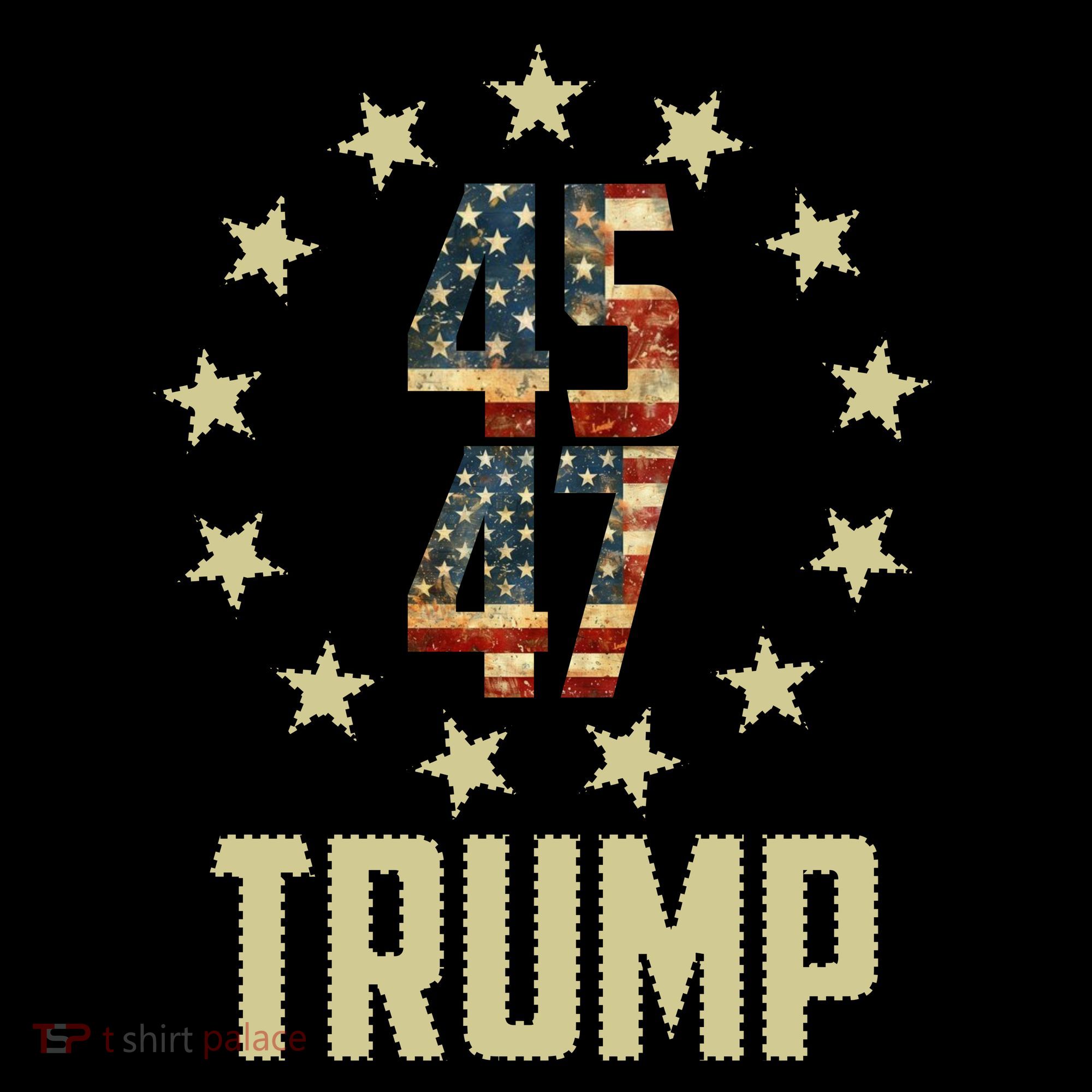 Classic 45 47 Trump American Flag Coffee Mug