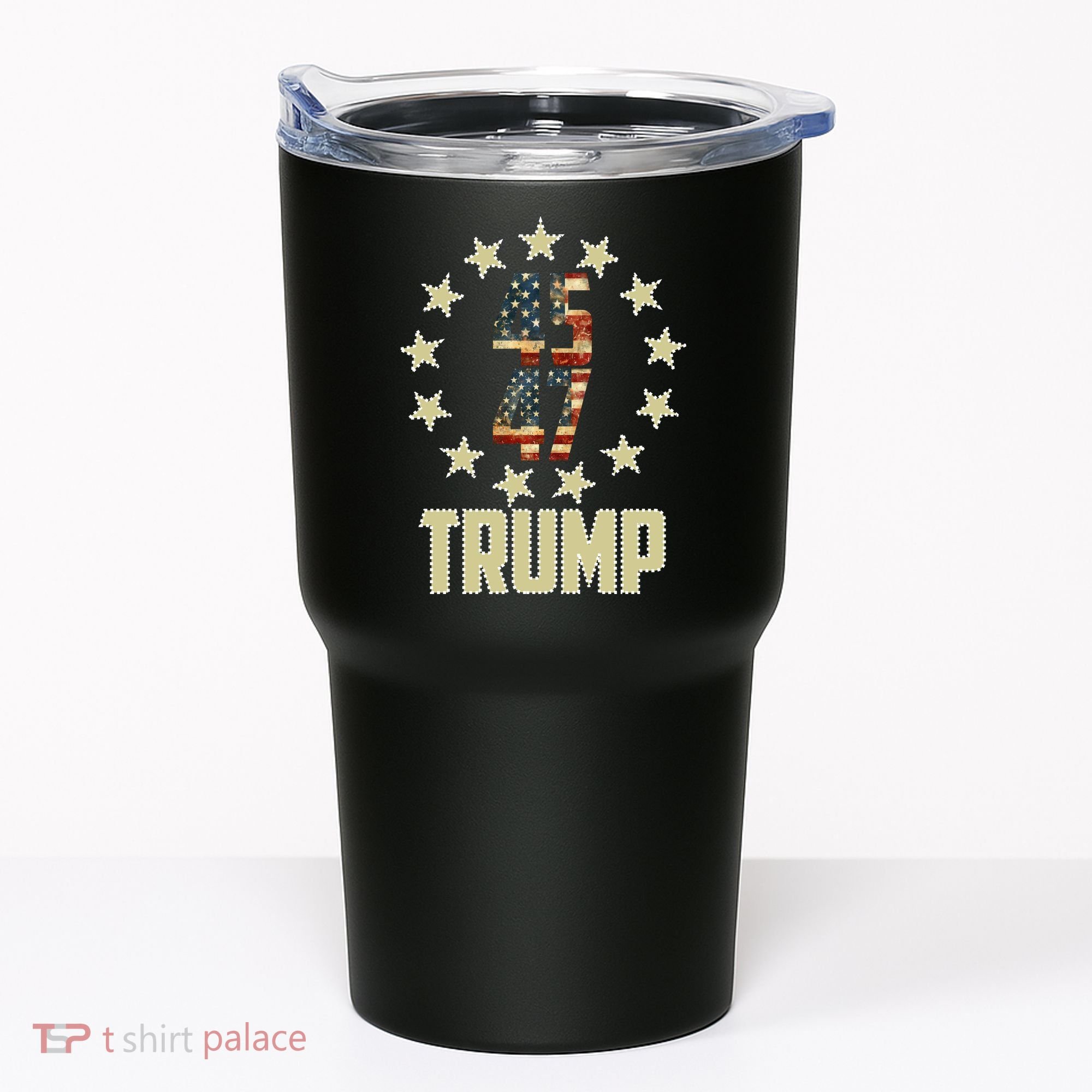 Classic 45 47 Trump American Flag Tumbler