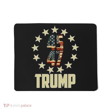 Classic 45 47 Trump American Flag Mousepad