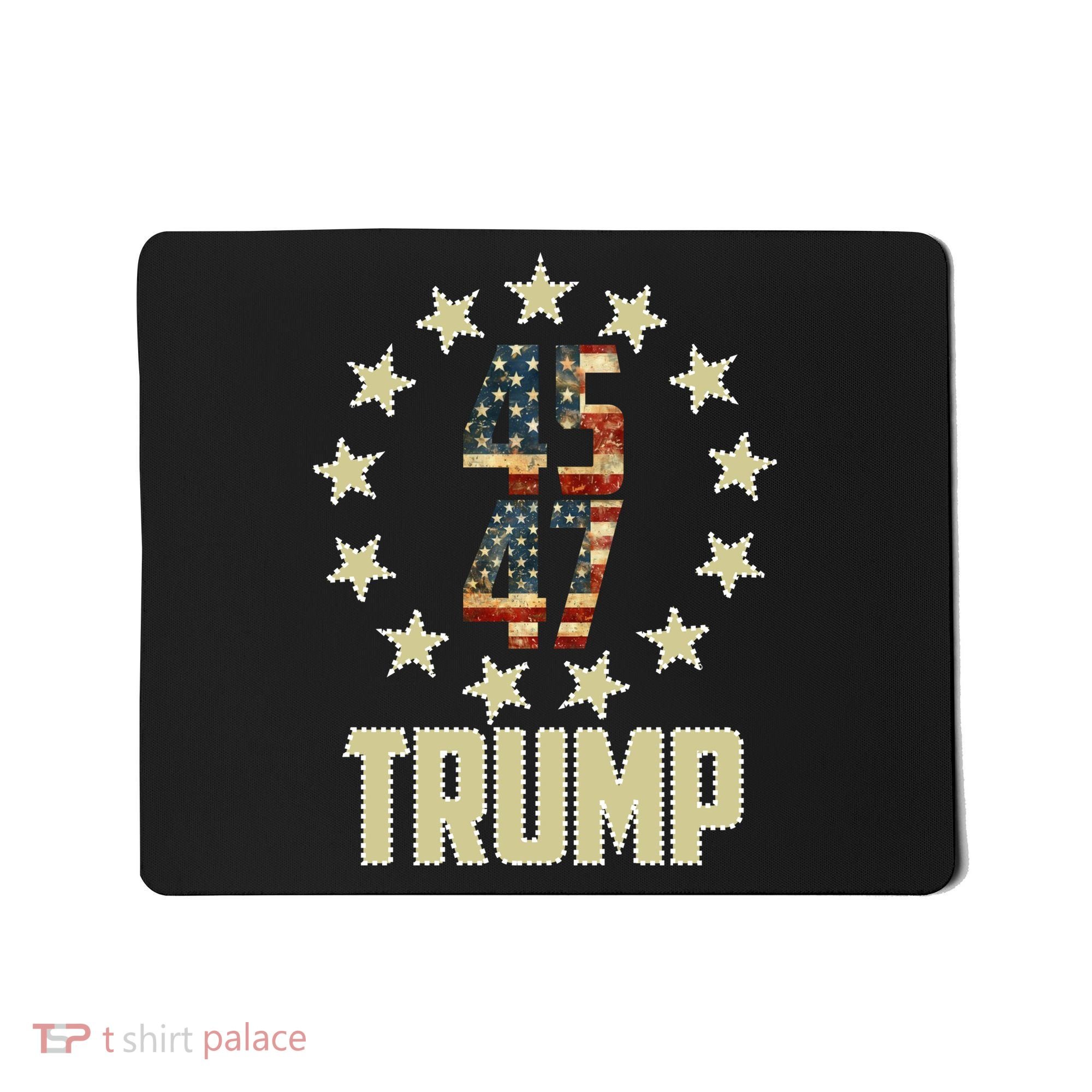 Classic 45 47 Trump American Flag Mousepad