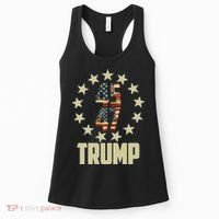 Classic 45 47 Trump American Flag Women's Tank Top thumb 0