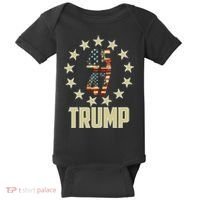 Classic 45 47 Trump American Flag Baby Bodysuit thumb 0