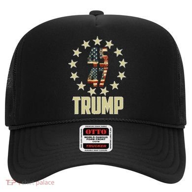 Classic 45 47 Trump American Flag Hat