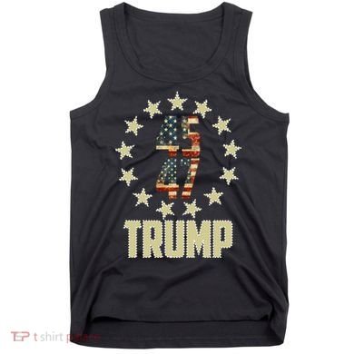 Classic 45 47 Trump American Flag Tank Top