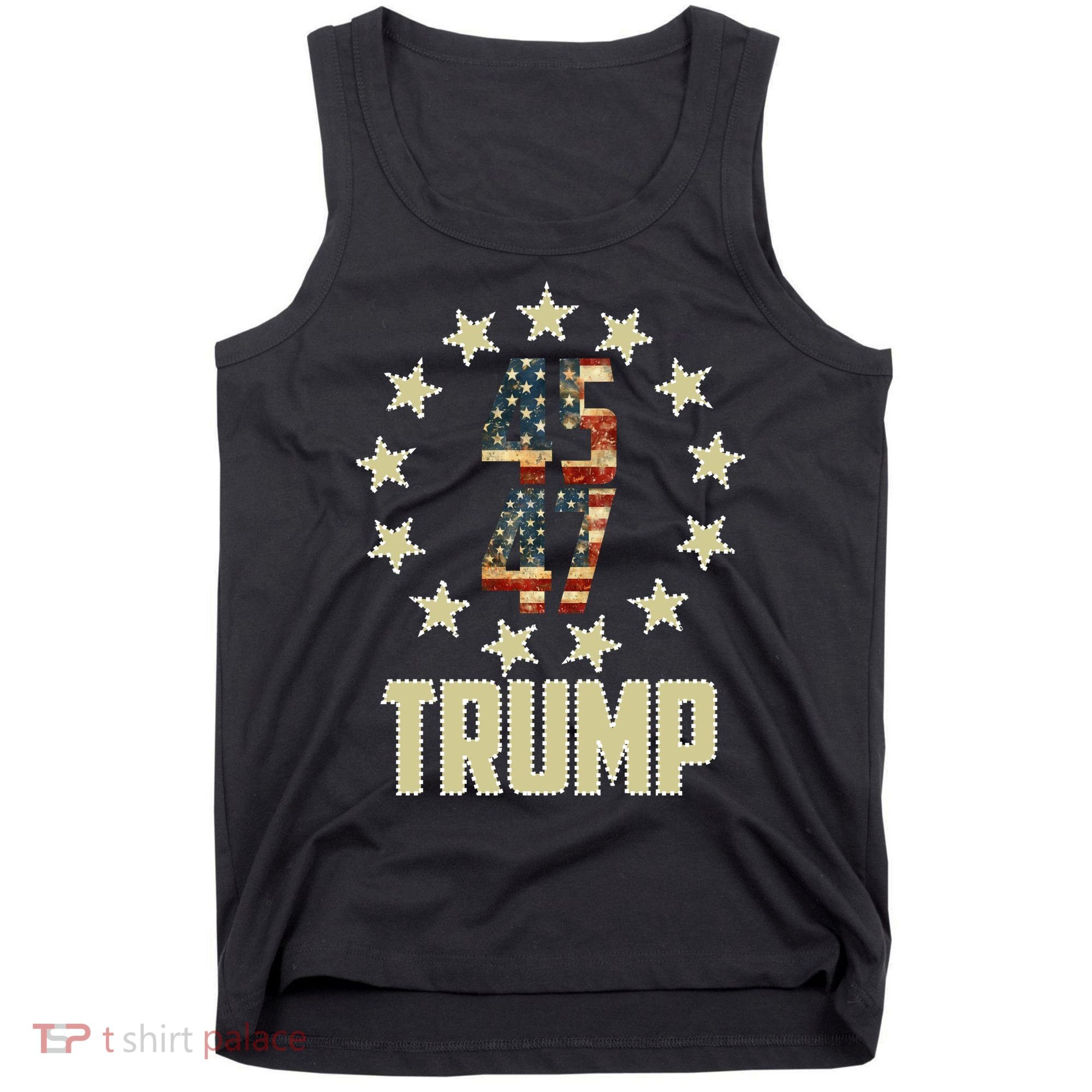 Classic 45 47 Trump American Flag Tank Top