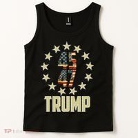 Classic 45 47 Trump American Flag Tank Top thumb 2
