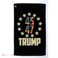 Classic 45 47 Trump American Flag Golf Towel thumb 0